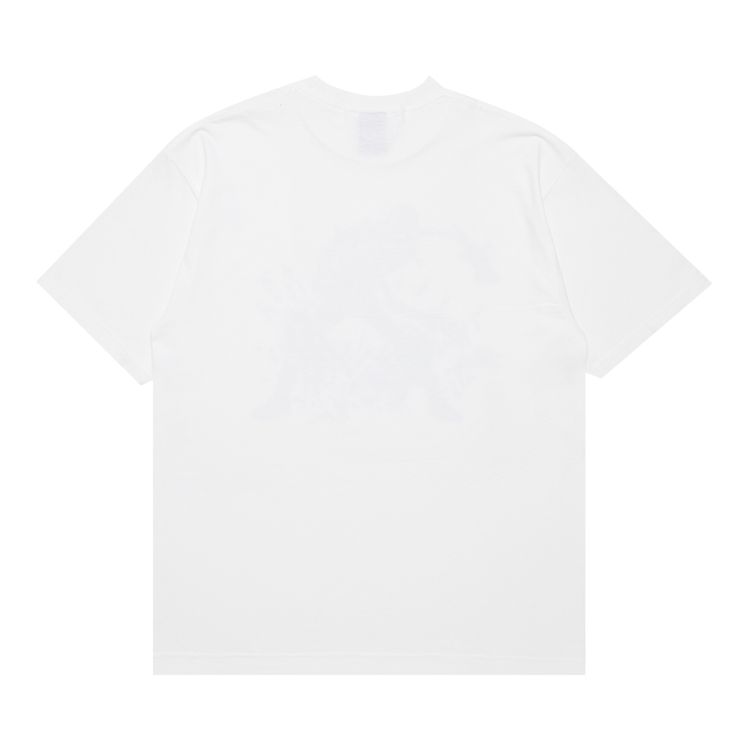 Stussy Gear Skull Man Broken Tee White