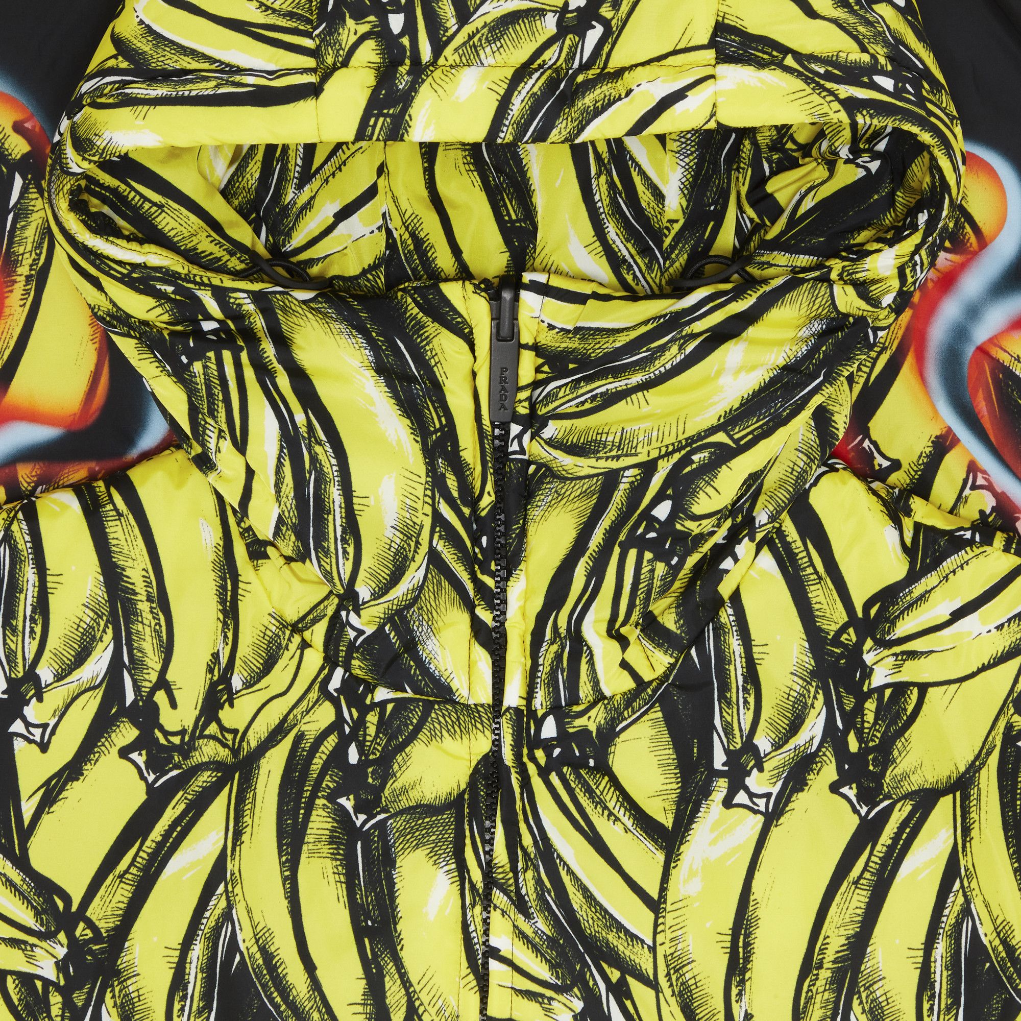 Size s Prada Bananas and Flames Padded Jacket
