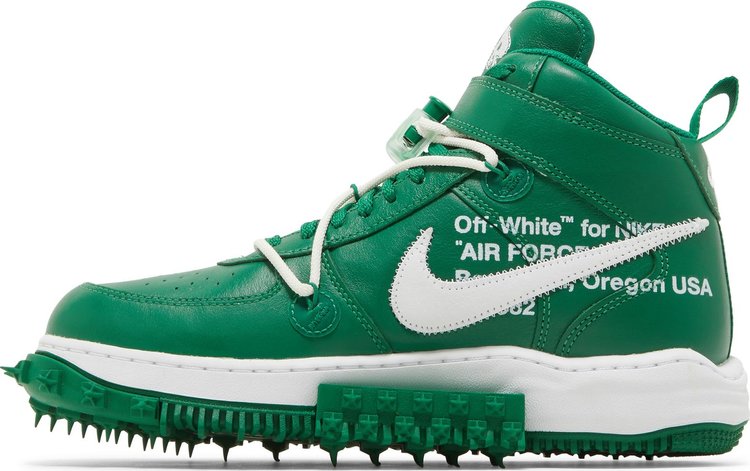 Off White x Air Force 1 Mid SP Leather Pine Green