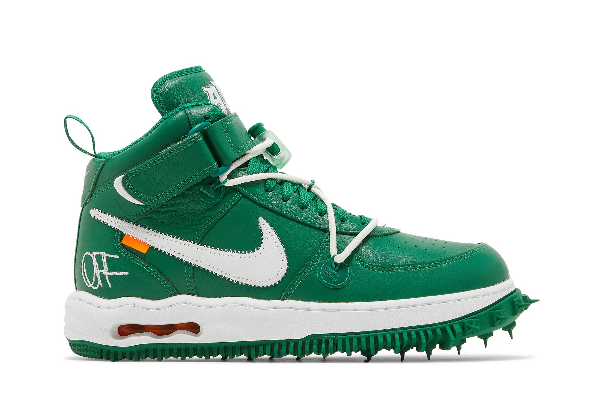 Off-White x Air Force 1 Mid SP Leather 'Pine Green'