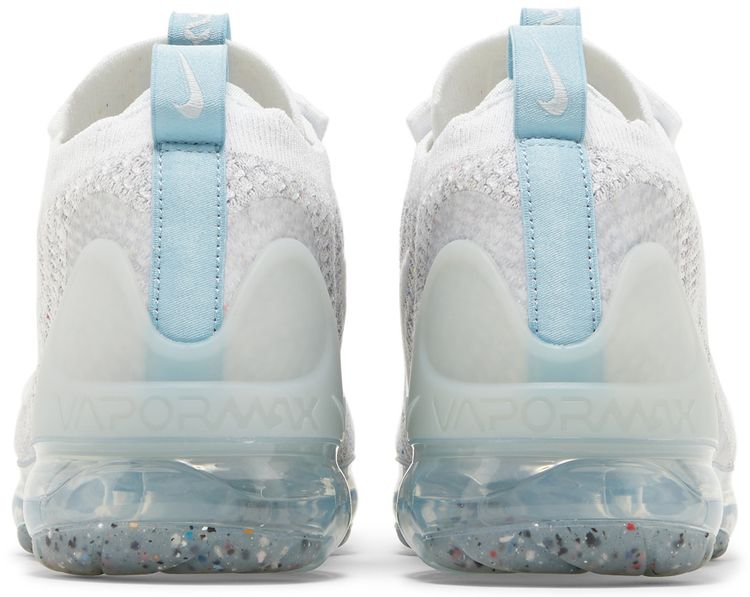 Nike Air VaporMax 2021 Flyknit GS Mismatched Swoosh   White Aura