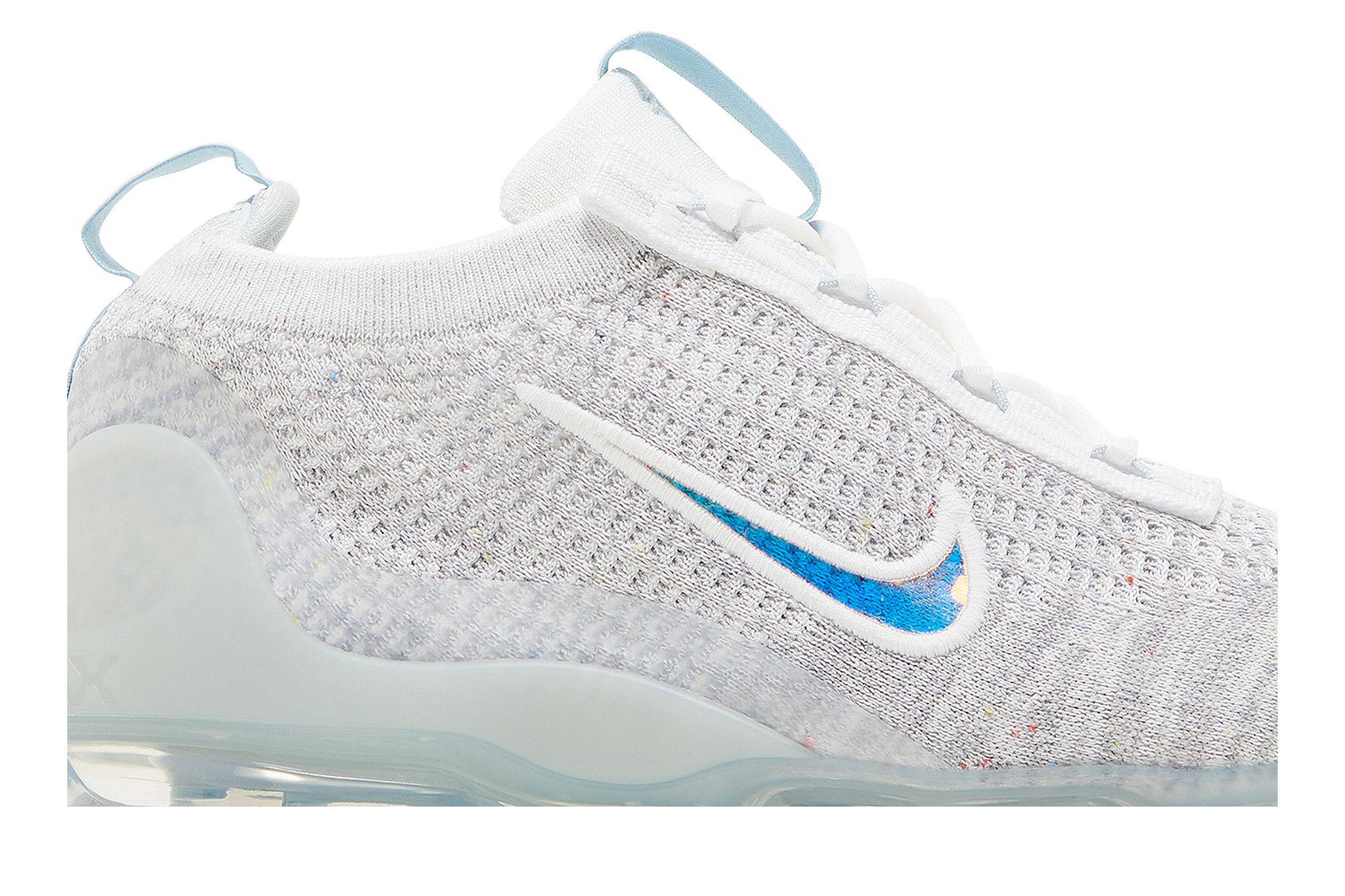 Size 5.5 Air VaporMax 2021 Flyknit GS Mismatched Swoosh White Aura