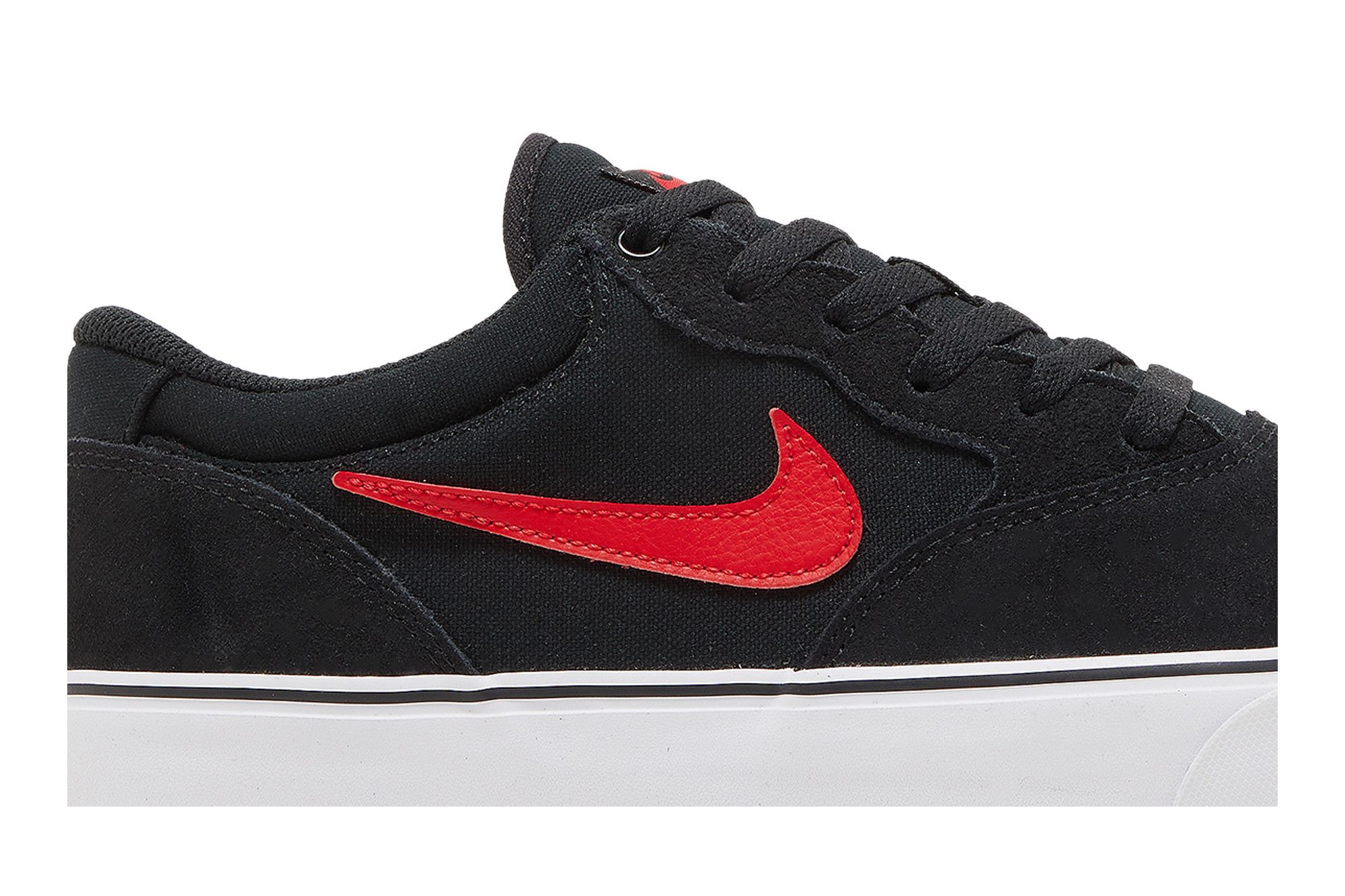 Nike sb chron slr black  and  red shoes cheap