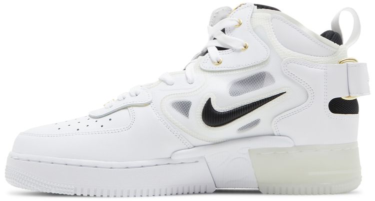 Nike Air Force 1 Mid React 40th Anniversary   White Black
