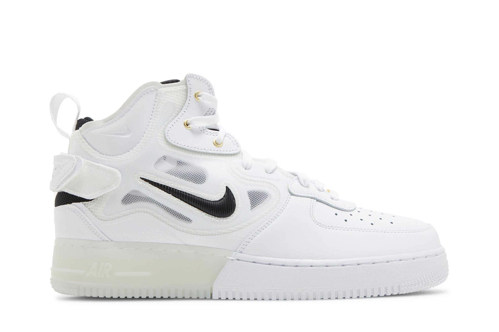 Air Force 1 Mid React '40th Anniversary - White Black'