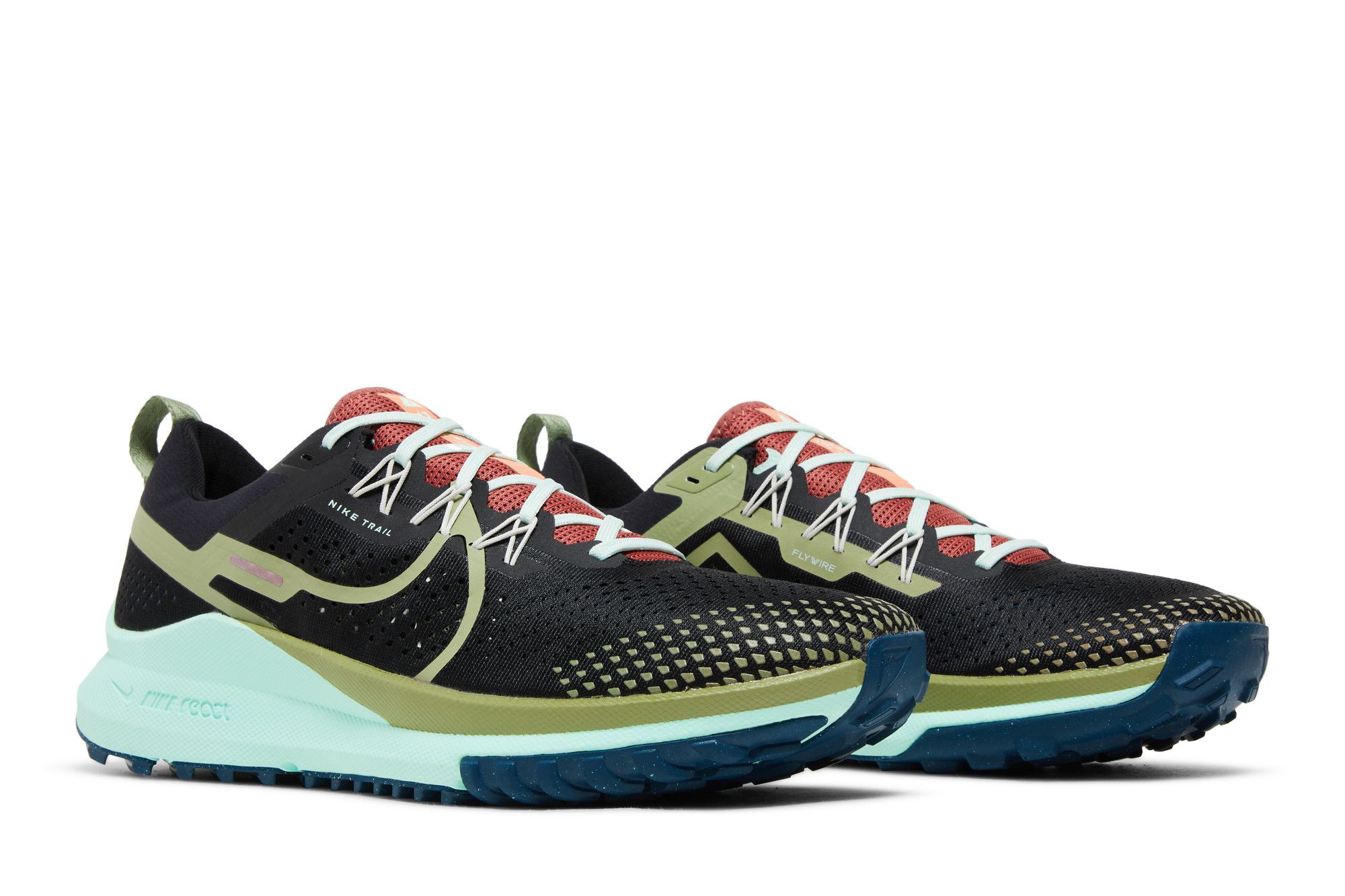 ＊あゆは4 Buy Nike React Pegasus Trail 4 'Black Alligator Mint' - DJ6158 004