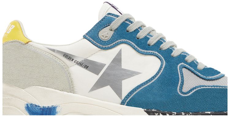 Golden Goose Running Sole Sneaker Bluette Silver