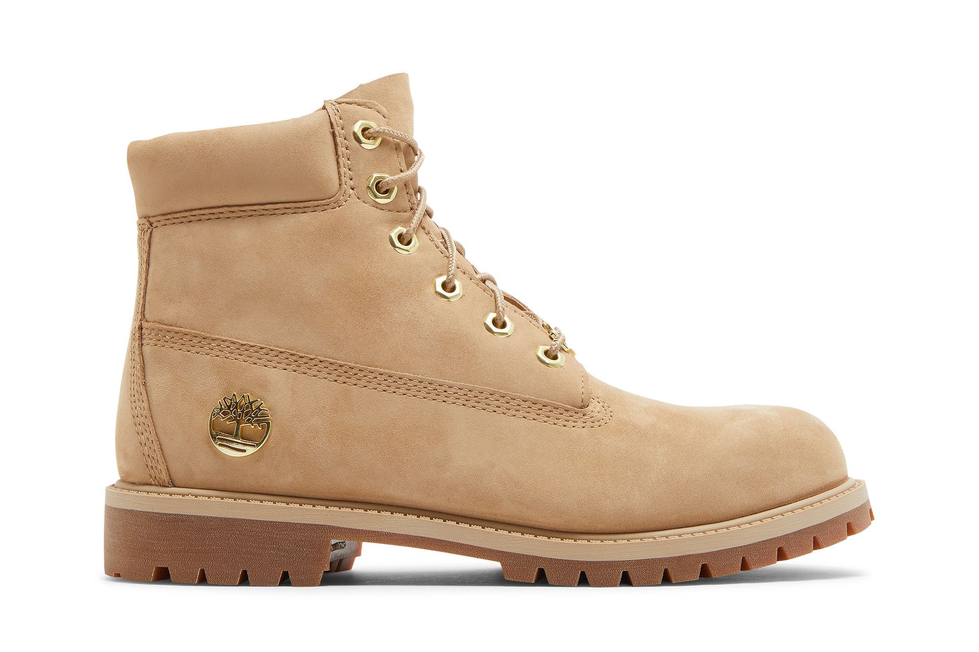 Size 5.0 6 Inch Premium Boot Junior Light Beige
