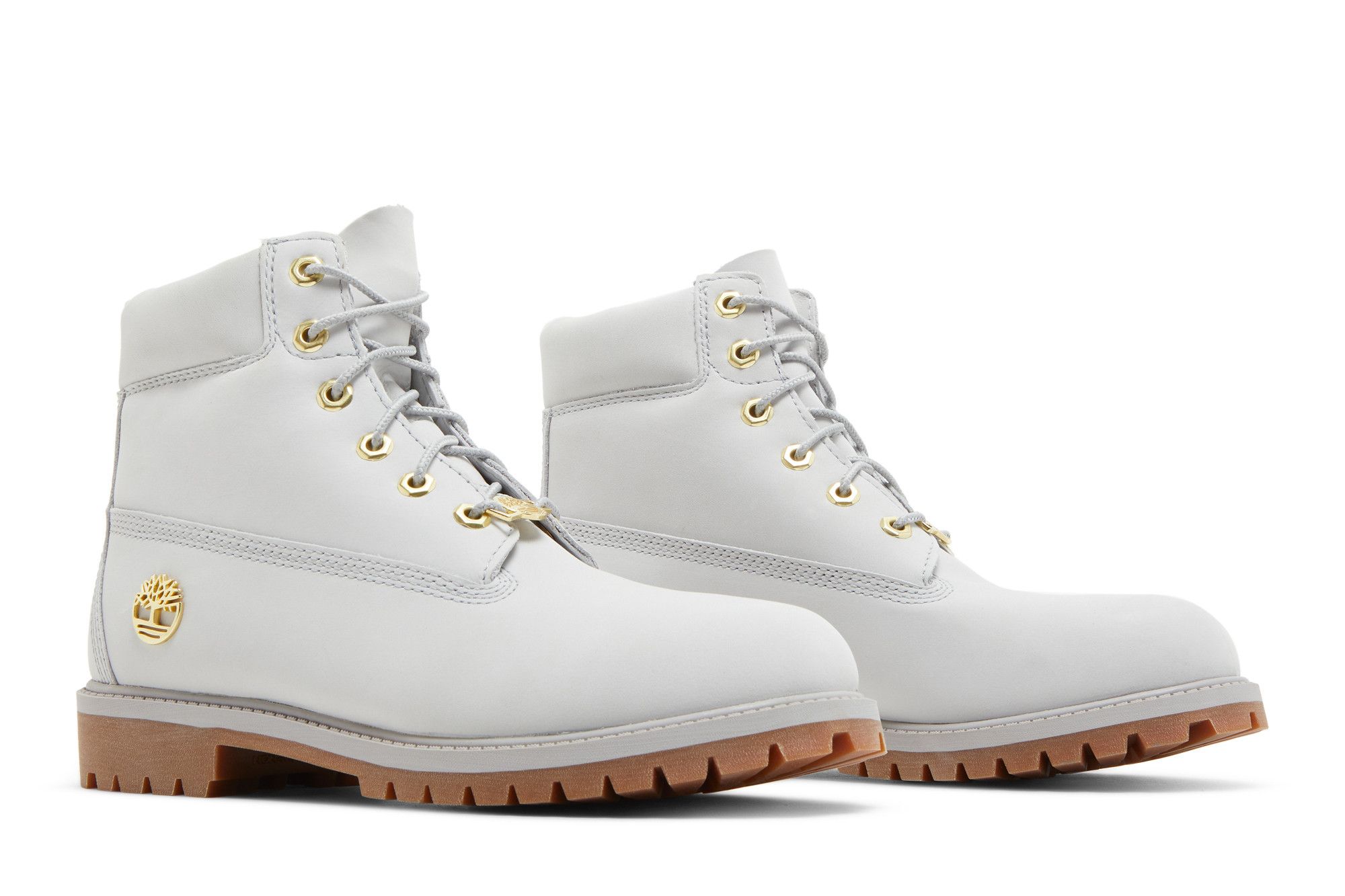 Grey timberland boots junior discount