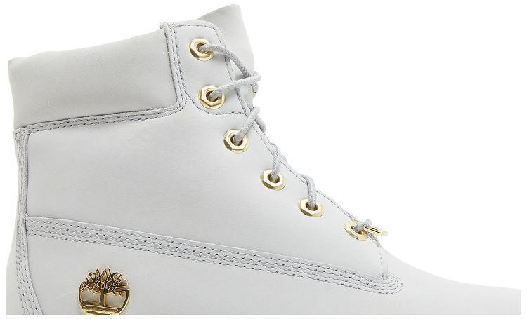 Timberland 6 Inch Premium Boot Junior Light Grey Gum