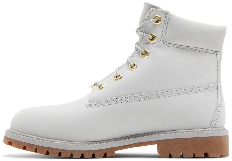 Timberland 6 Inch Premium Boot Junior Light Grey Gum