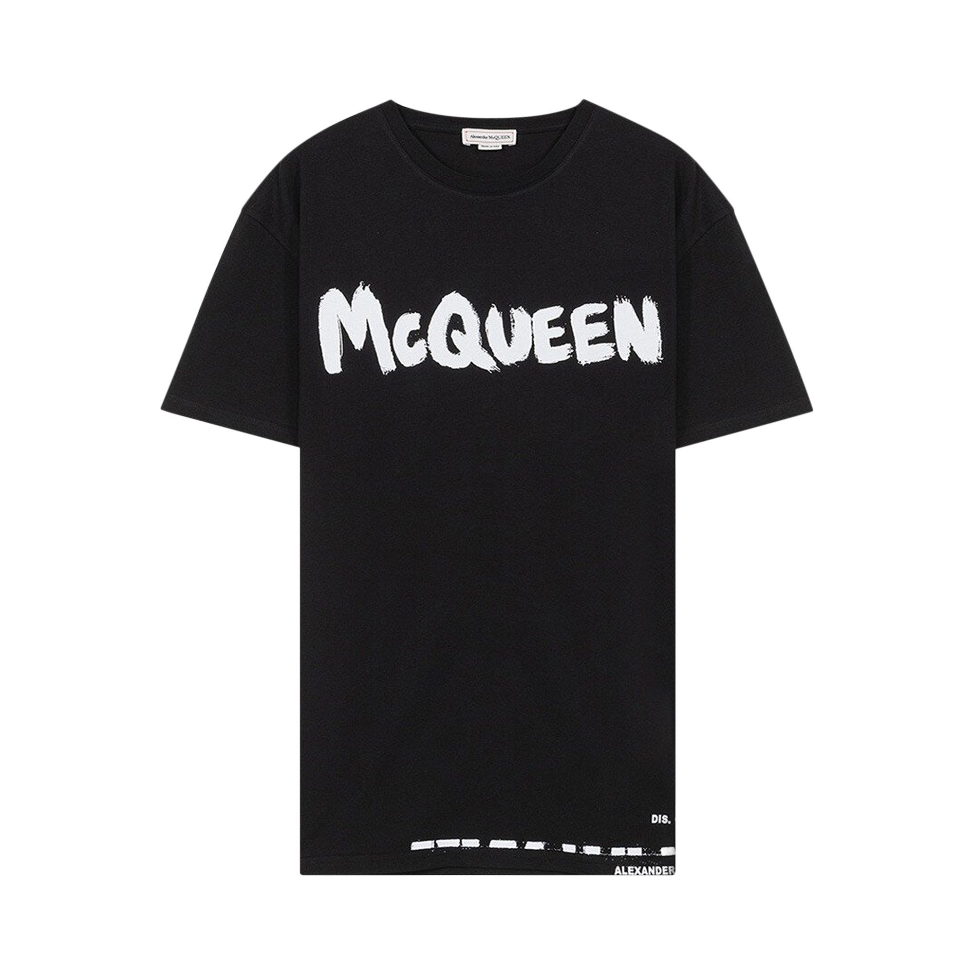 【ALEXANDER MCQUEEN】Graffiti Logo T-shirt/622104 QTZ57 0901 Buy Alexander McQueen Graffiti Logo T-Shirt 'Black' - 622104