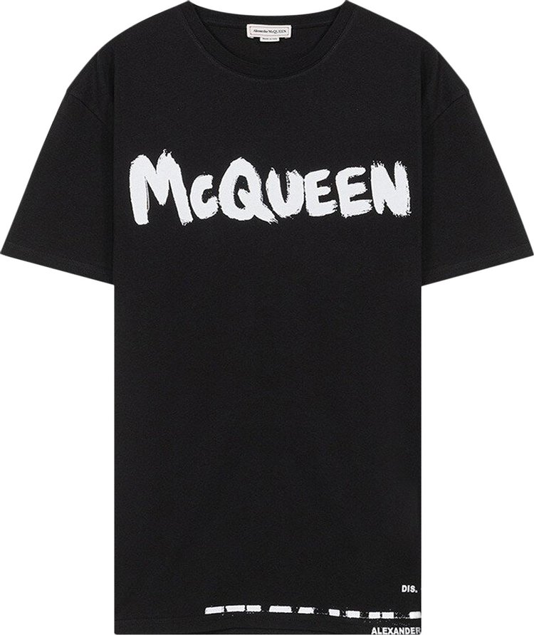 Alexander McQueen Graffiti Logo T-Shirt 'Black'