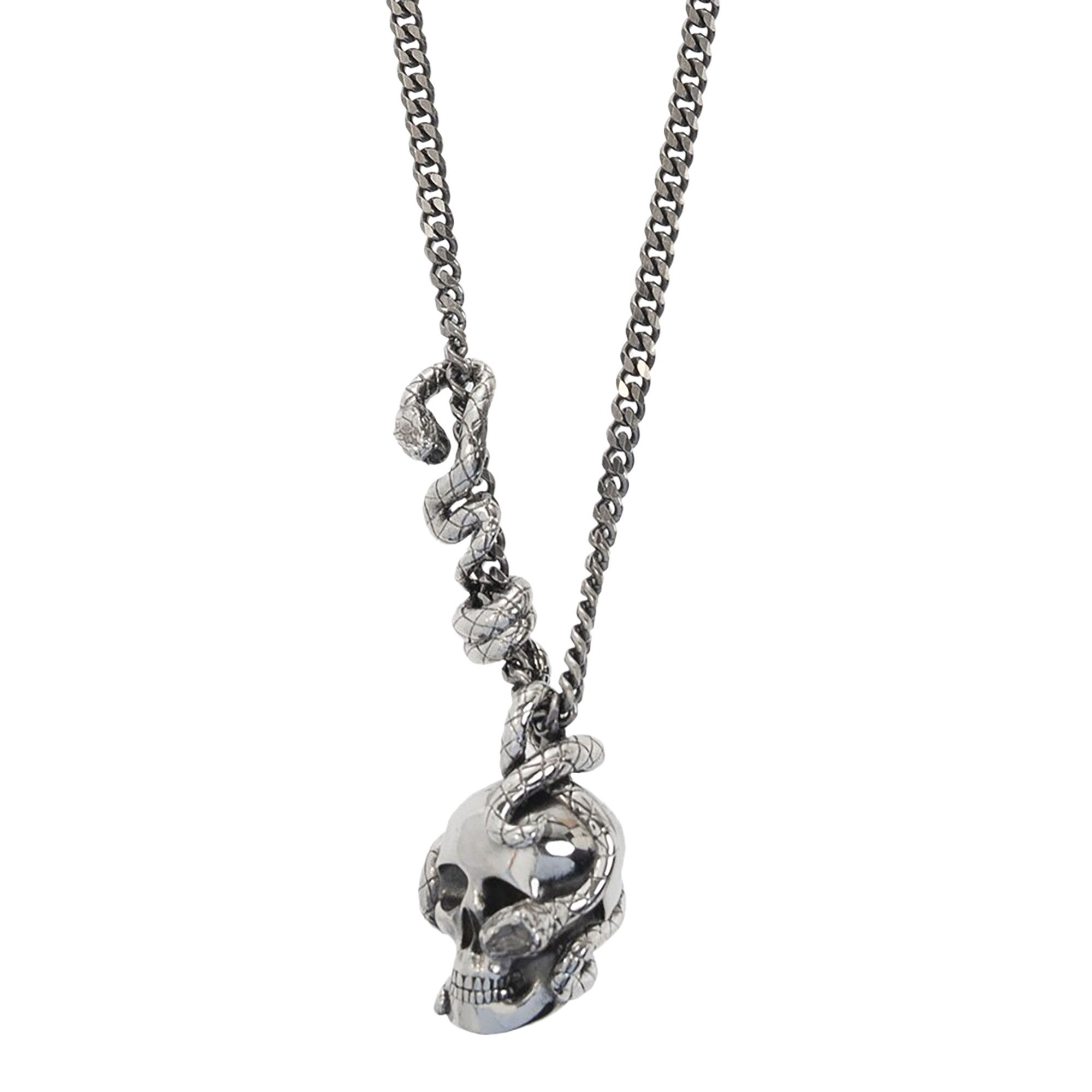 【オープニングセール】 Buy 0446 J160Y 628083 - 'Silver' Necklace McQueen Alexander 時計