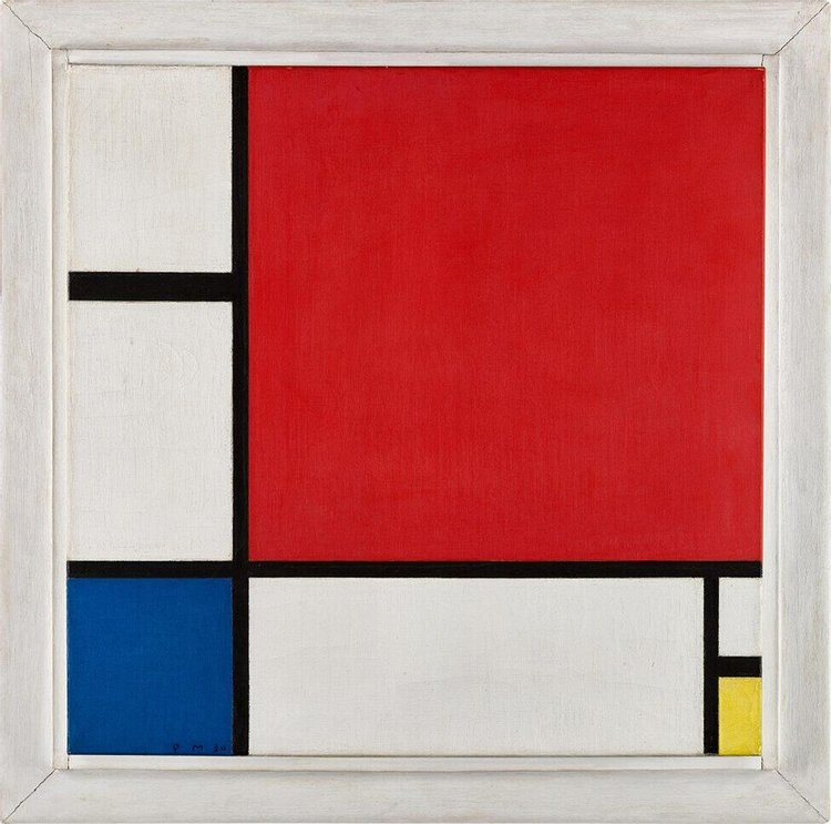Art Composition No. II By Piet Mondrian 'Multicolor'