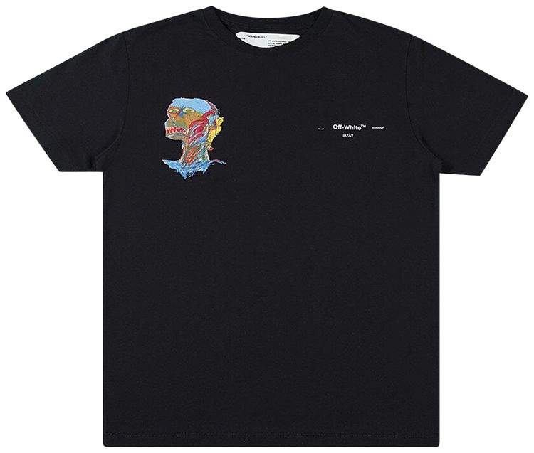 Off White x Jean Michel Basquiat Post Modern T Shirt BlackMulticolor