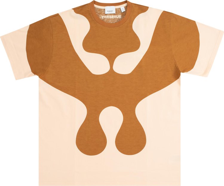 Burberry Single Jersey T-Shirt With Wing Star Printed 'Pastel Peach'