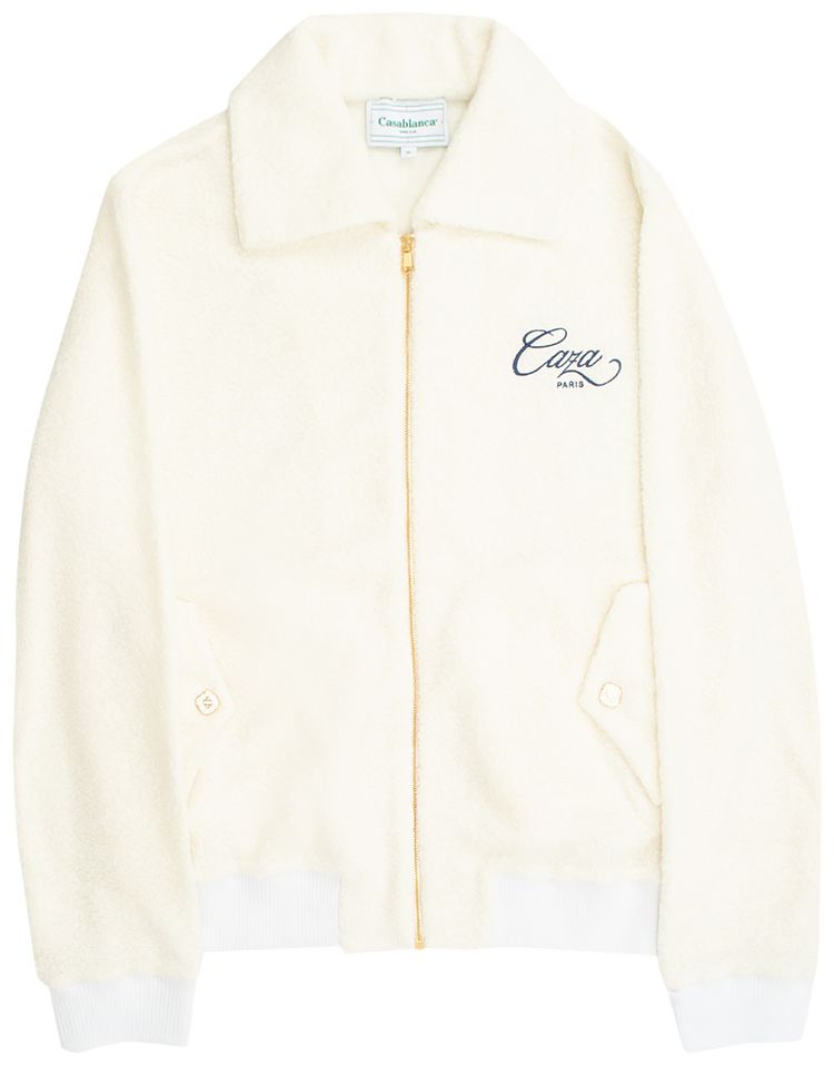 Casablanca Casa Terry Track Jacket Off White