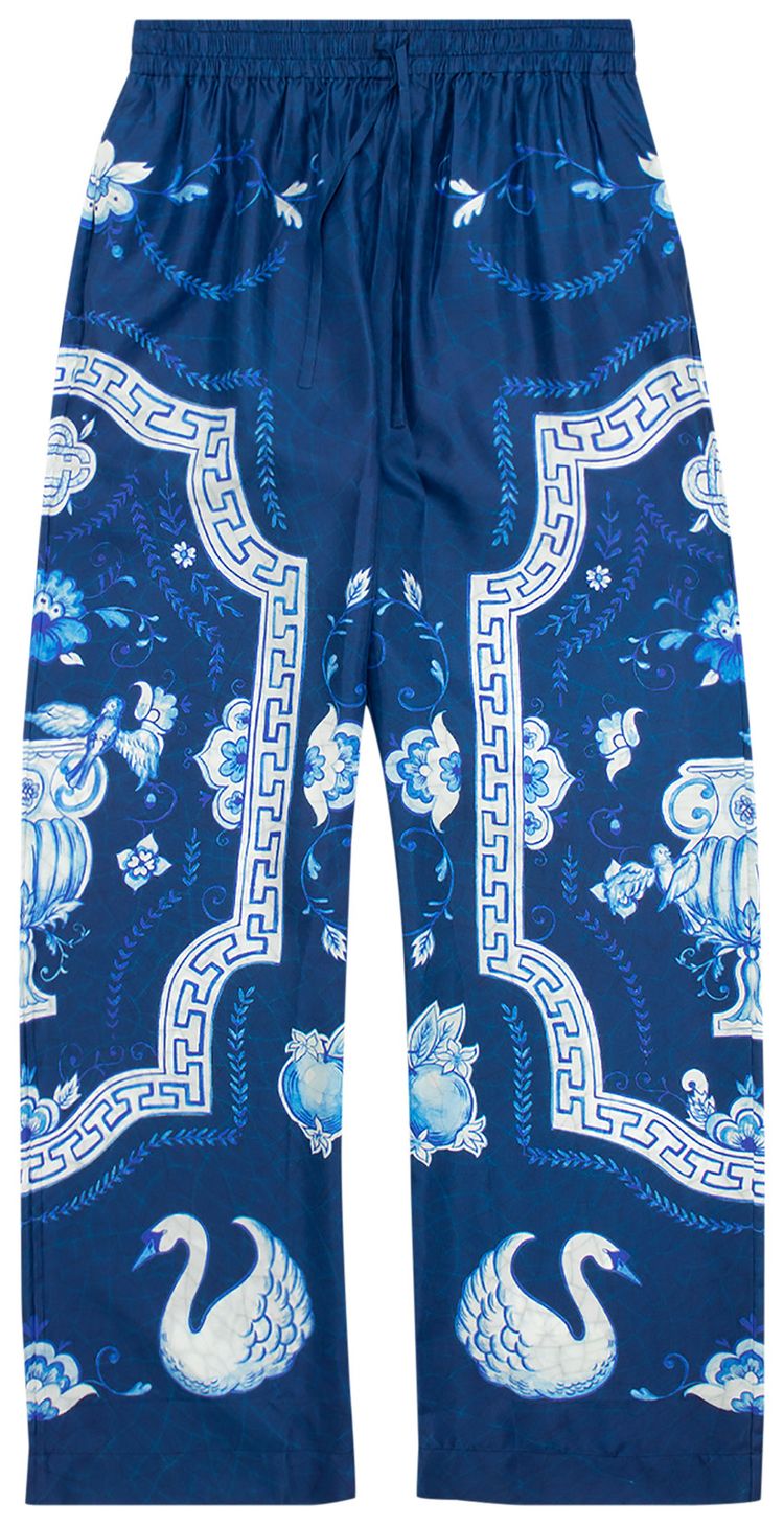 Casablanca Printed Mens Day Pyjama Trouser Plata Desser Tbleu