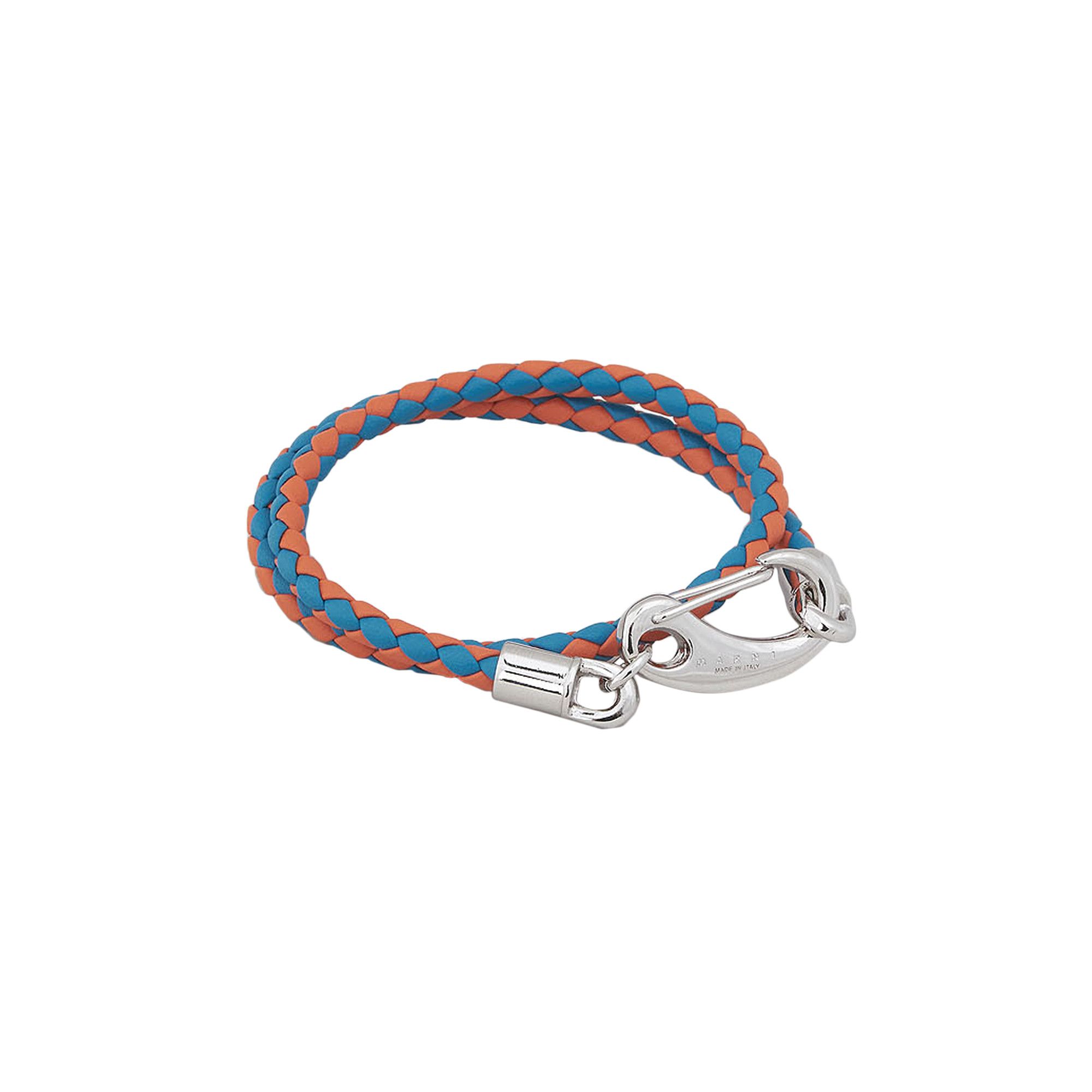 Buy Marni Leather Bracelet 'Turquoise' - BRZB0017N0 P3000