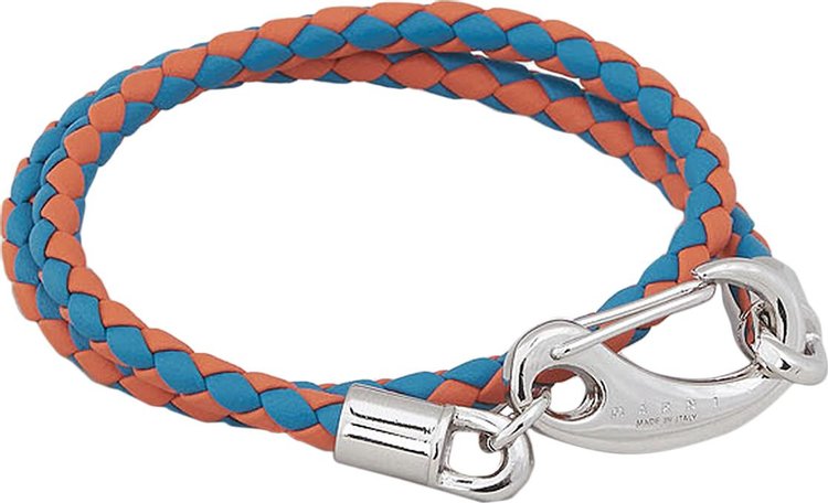 Marni Leather Bracelet 'Turquoise'