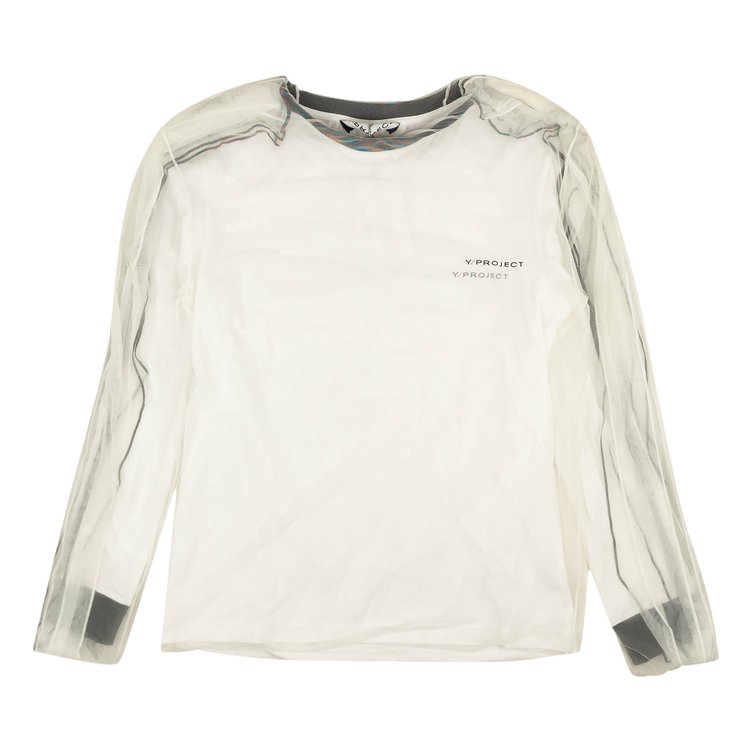 Y/Project Mesh Cover Short-Sleeve T-Shirt 'White'