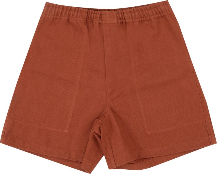 Bode Twill Rugby Short 'Brown'
