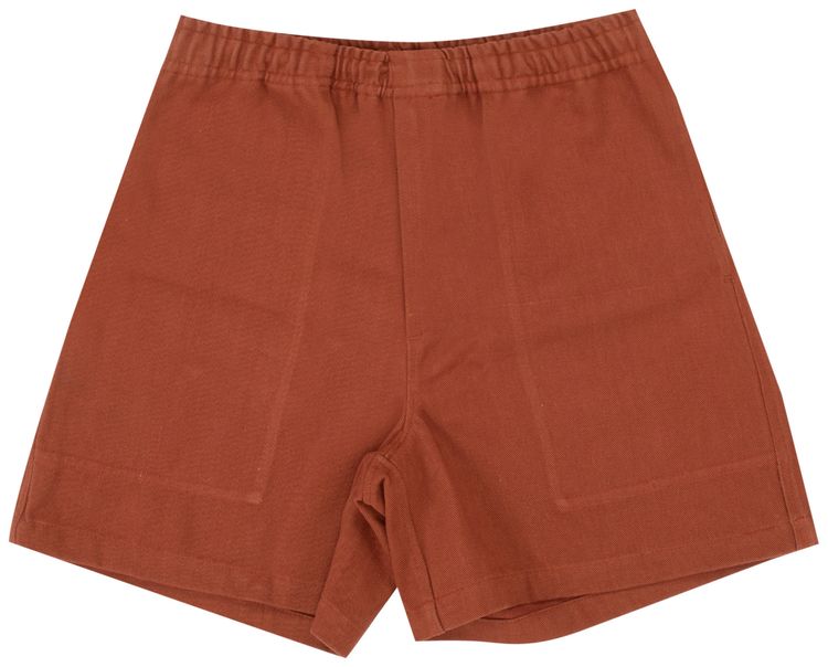 Bode Twill Rugby Short Brown