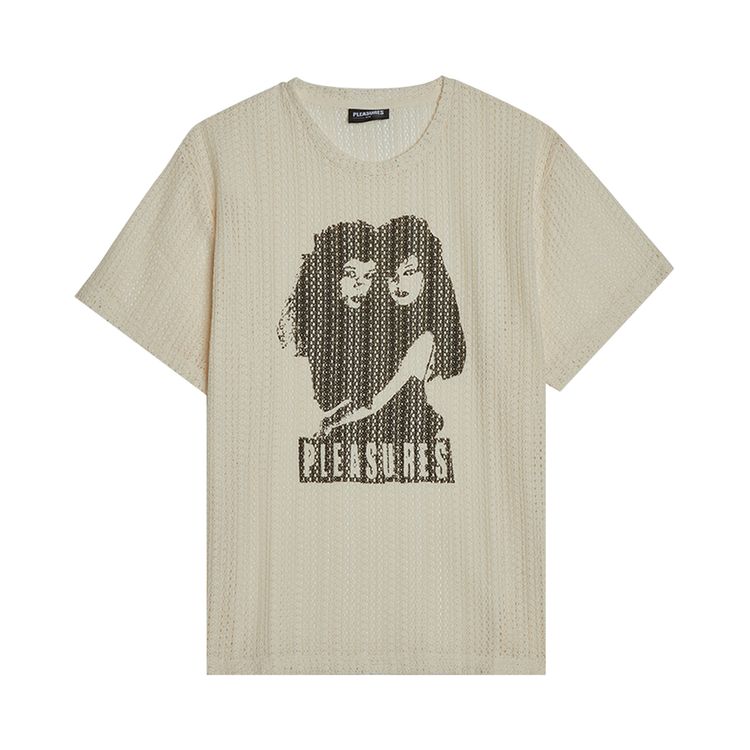 Pleasures Volume Mesh T Shirt White