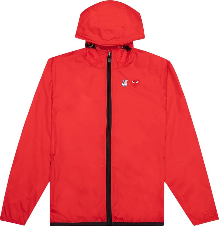 Buy Comme des Garçons PLAY x K Way Full Zip Jacket 'Red' - AZ J501 051 ...