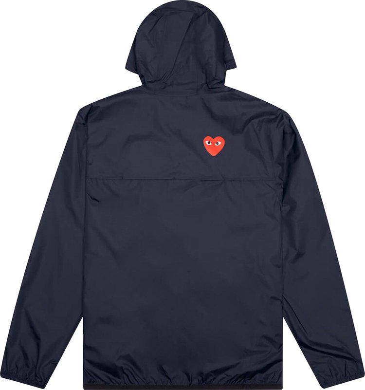 Comme des Garcons PLAY x K Way Full Zip Jacket Navy