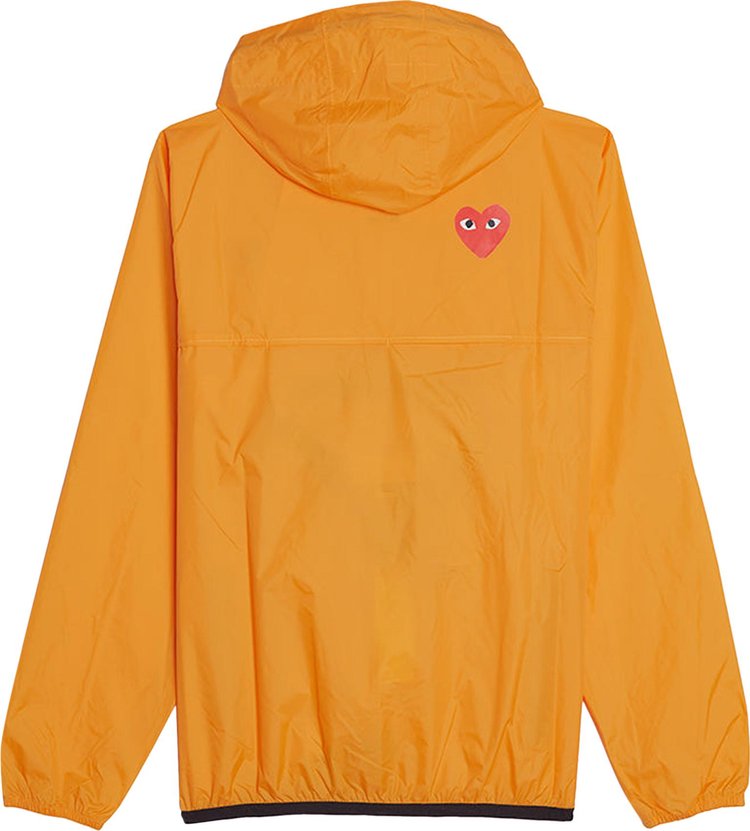 Comme des Garcons PLAY x K Way Half Zip Jacket Orange