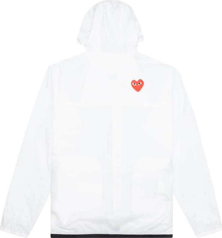 Comme des Garcons PLAY x K Way Full Zip Jacket White