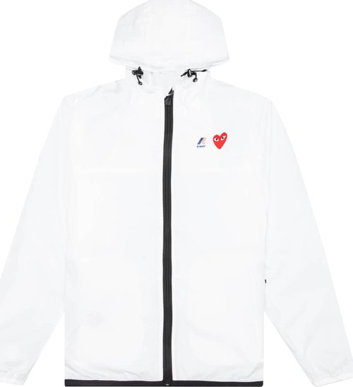 Buy Comme des Garçons PLAY x K Way Full Zip Jacket 'White' - AZ J501 ...