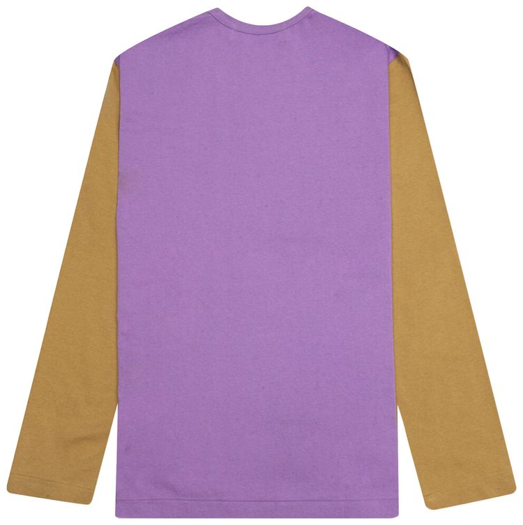 Comme des Garcons PLAY Bi Colour T Shirt PurpleOlive