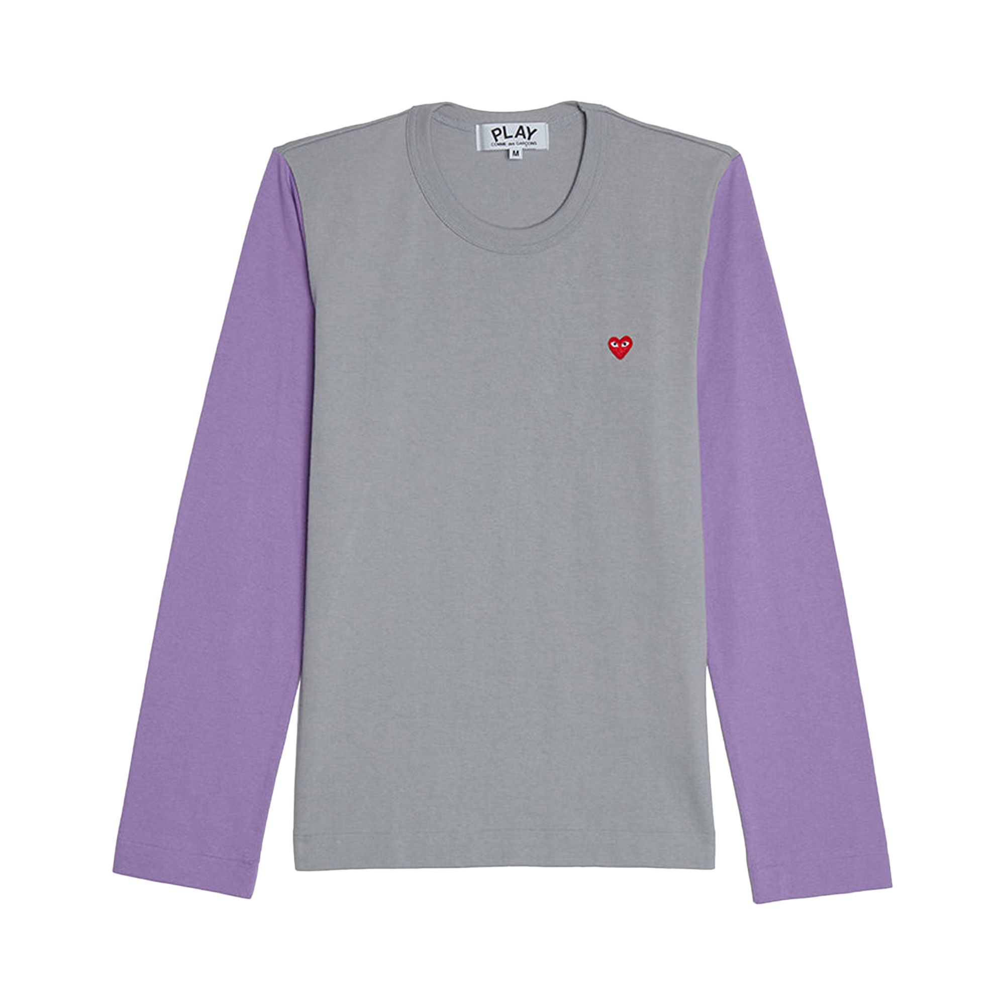 Buy Comme des Garçons PLAY Bi-Colour T-Shirt 'Grey/Purple' - AZ