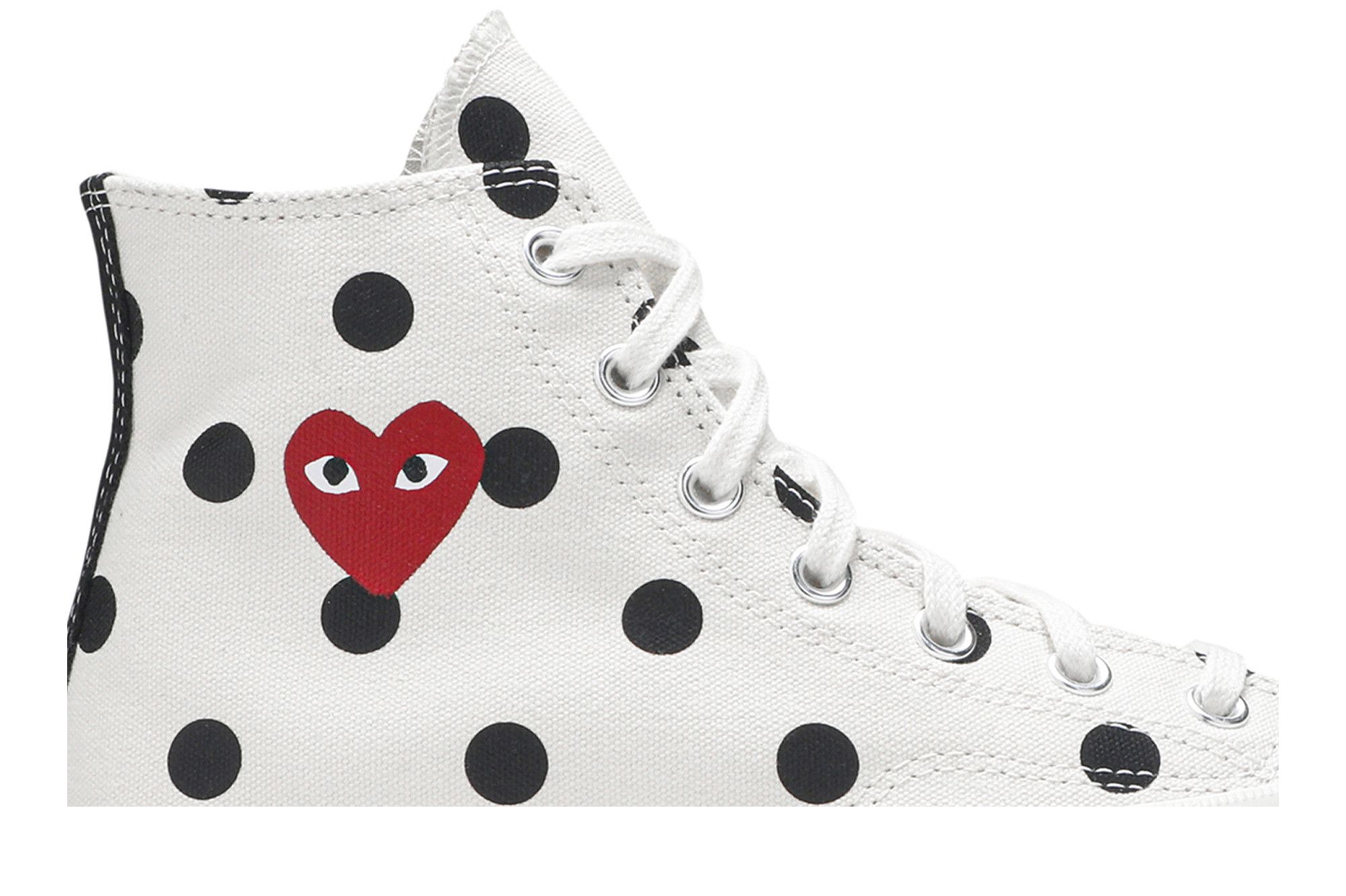 Comme des garcons converse high top polka dot online