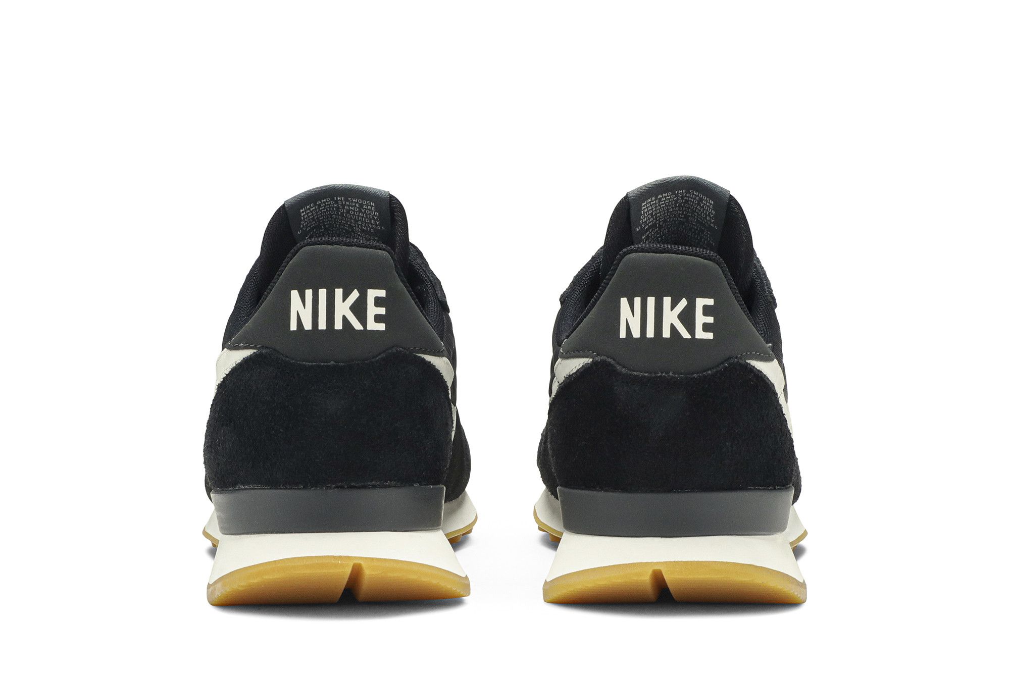 Nike black internationalist trainers sales