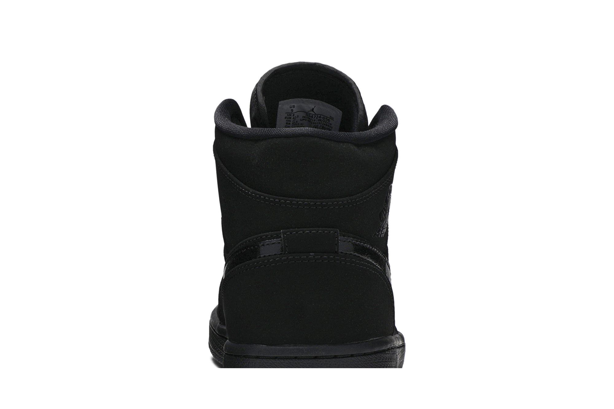 Buy Air Jordan 1 Mid Triple Black Suede 554724 056 GOAT