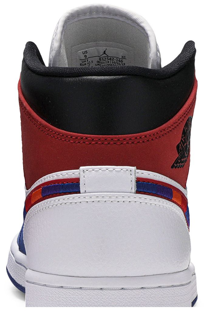 Air Jordan 1 Mid Multicolored Swoosh