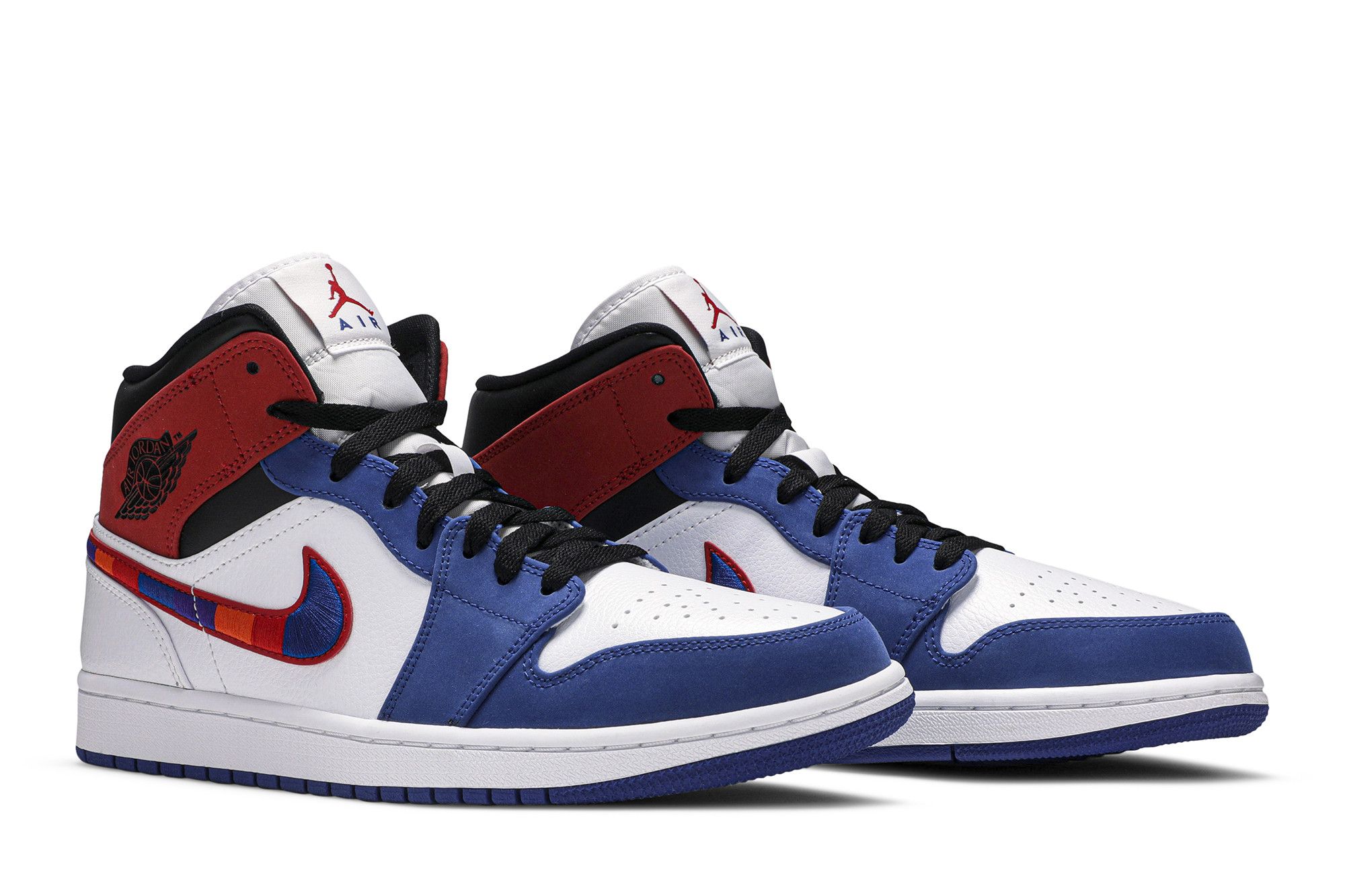 Buy Air Jordan 1 Mid Multicolored Swoosh 852542 146 GOAT