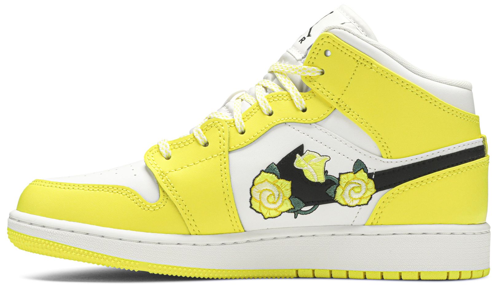 nike air jordan 1 yellow flower
