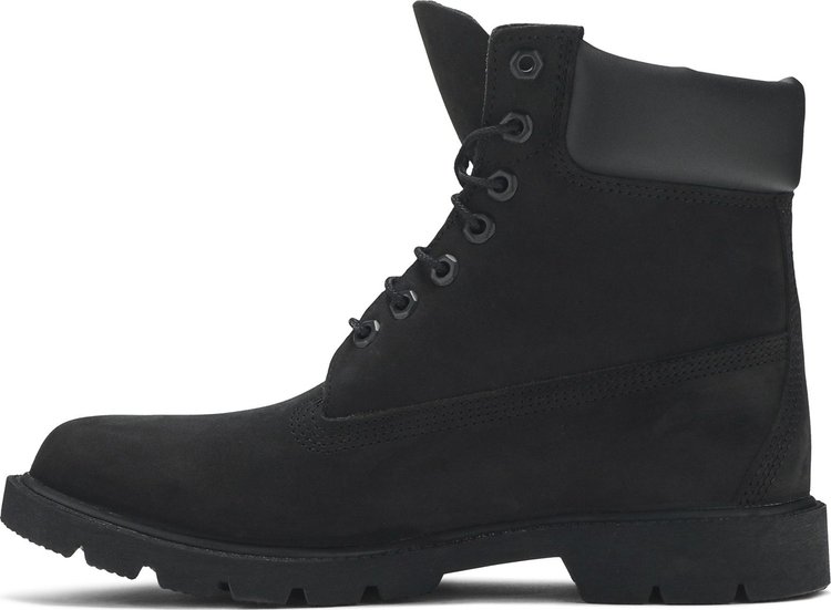 6 Inch Classic Waterproof Boot Wide Black Nubuck