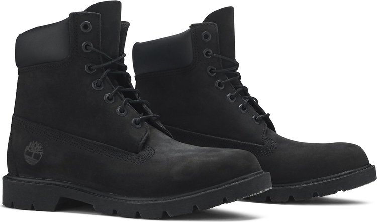 6 Inch Classic Waterproof Boot Wide Black Nubuck