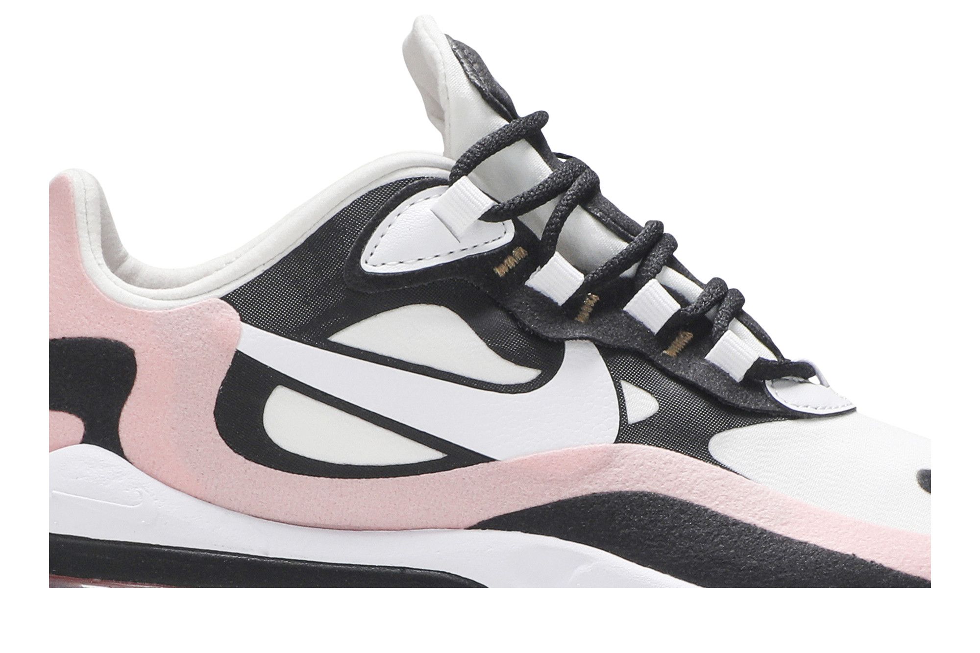 Nike women's air max 270 react black/white-bleached coral cheap