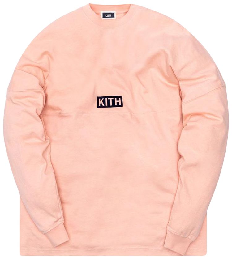Kith Track Paneled Long Sleeve T Shirt Pink