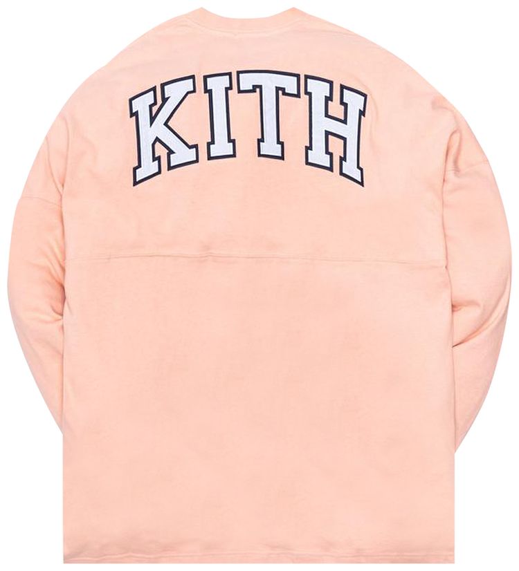 Kith Track Paneled Long Sleeve T Shirt Pink