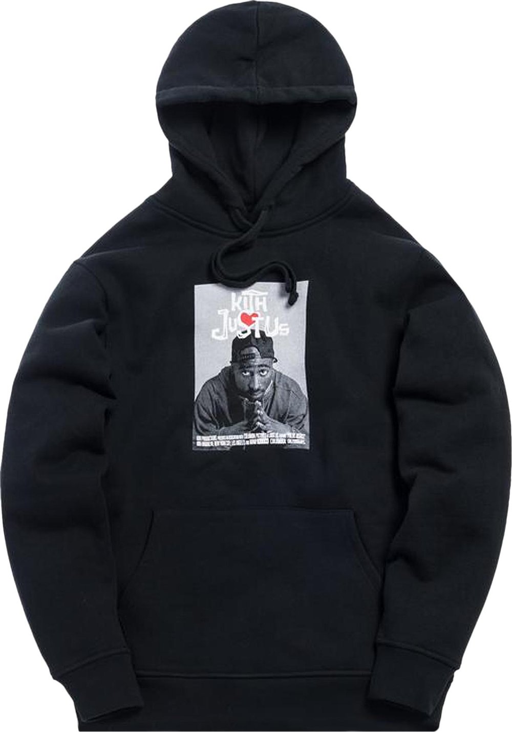 Buy Kith x Poetic Justice Hoodie 'Black' - KH2289 100 | GOAT