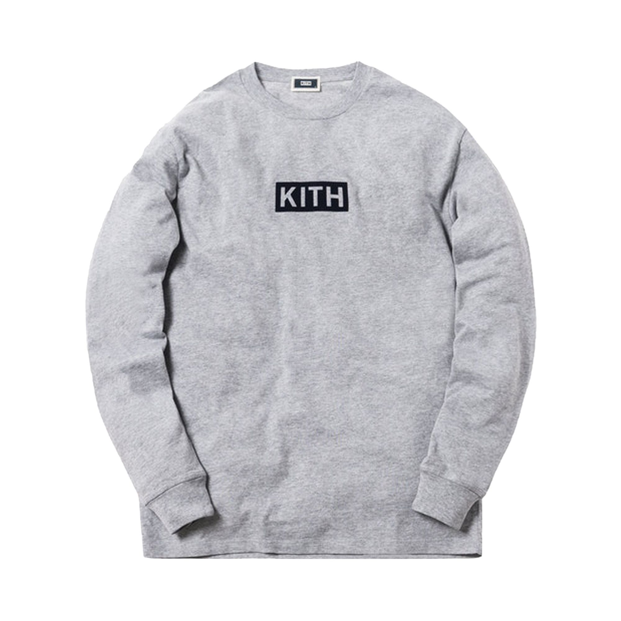 Buy Kith Classic Logo Long-Sleeve T-Shirt 'Heather Grey' - KH3365