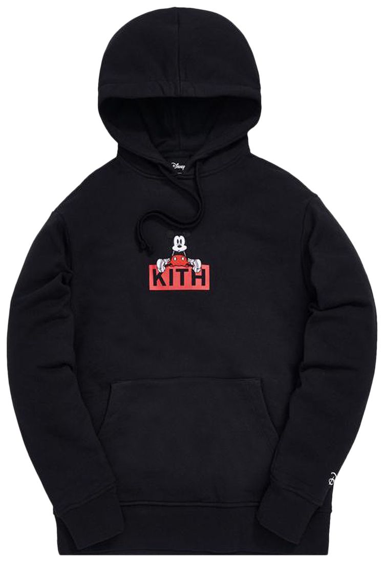 Kith x Disney Sitting Classic Logo Mickey Hoodie Black
